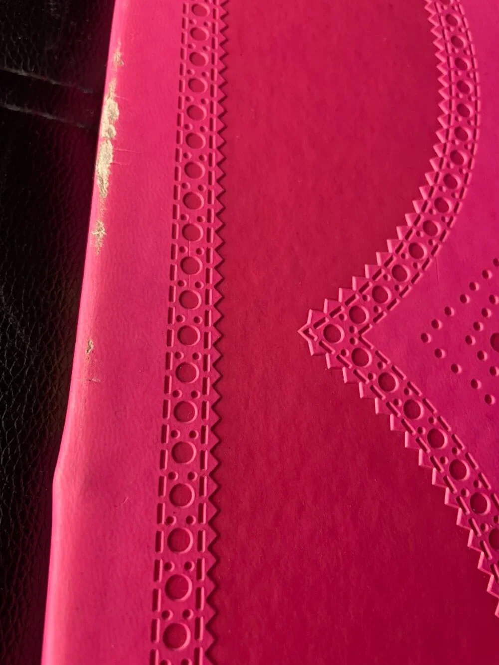 neon pink Ted Baker notebook